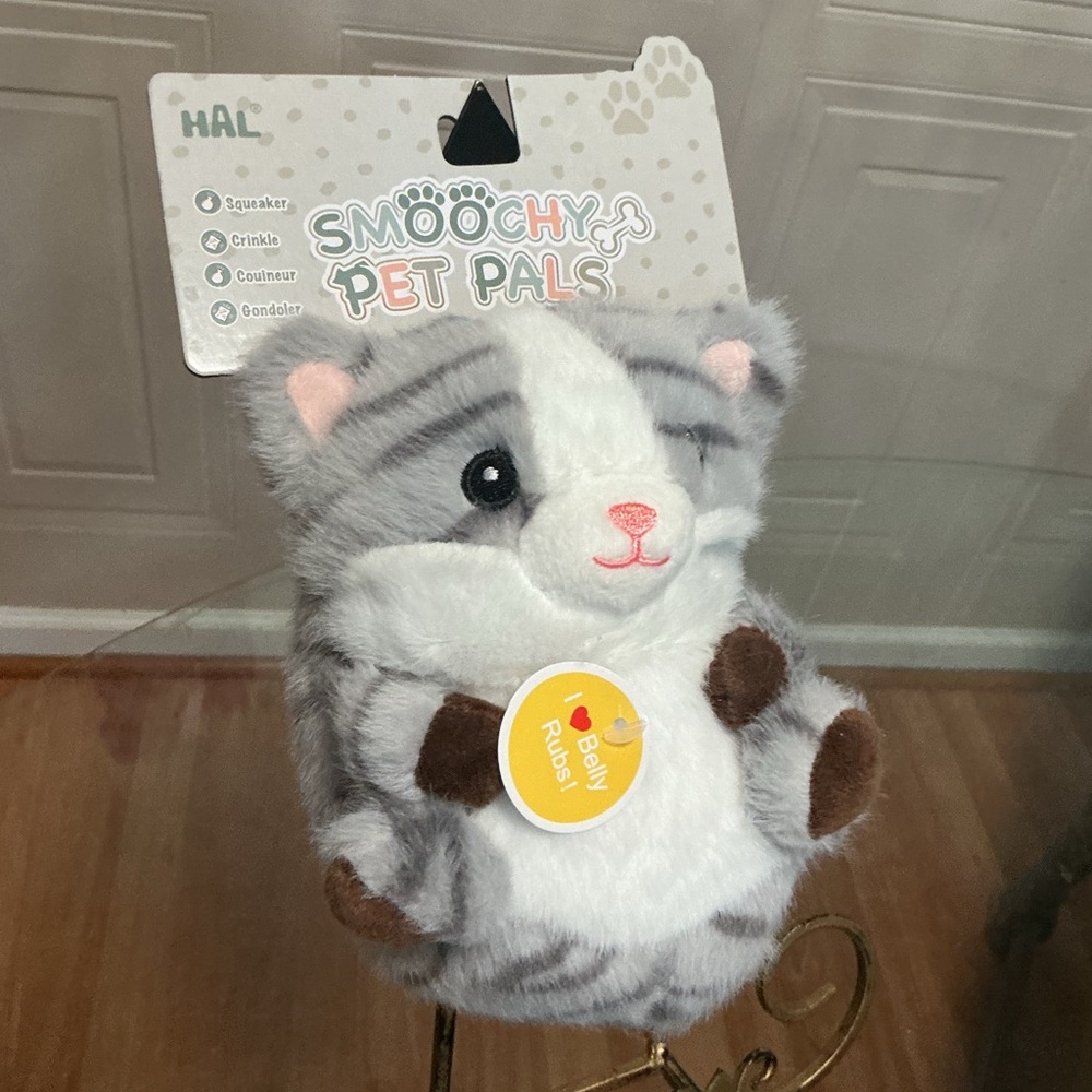 New Hal Smoochy Very Cute Pet  Pals  ~ SqueakyCrinkle Dog Toy. 8”